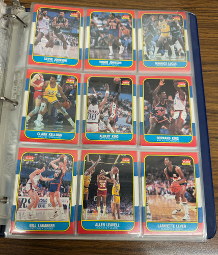 1986-87 Fleer Basketball Near Complete Set 126/132 EX/MT-NM