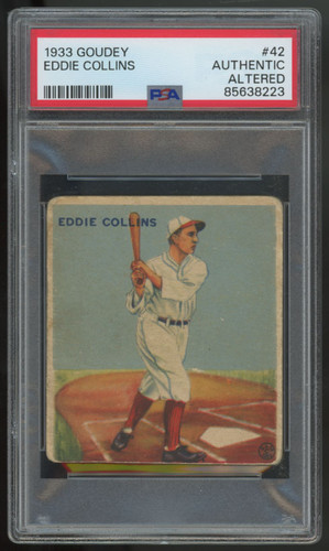 1933 Goudey Eddie Collins #42 PSA Authentic