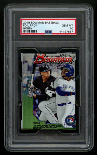 2019 Bowman Baseball Hobby Pack PSA 10