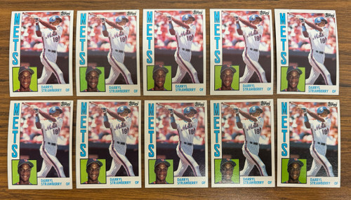 1984 Topps Darryl Strawberry RC #182 Lot of 25 NM or Better "B"