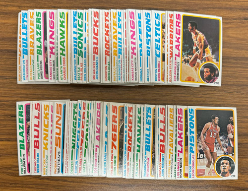 1978-79 Topps Basketball Near Complete Set 123/132 EX-EX/MT