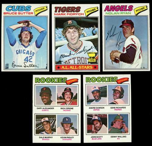1977 Topps Baseball Complete Set (660) NM Dawson Murphy Sutter RC