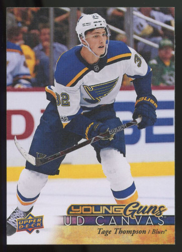 2017-18 Upper Deck Tage Thompson Young Guns Canvas #C100
