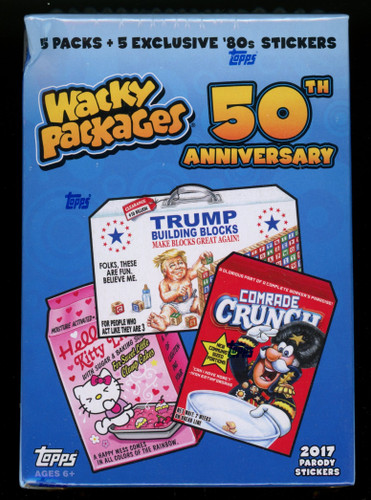 2017 Topps Wacky Packages 50th Anniversary Blaster Box Factory Sealed