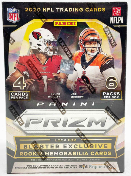 2020 Panini Prizm Football 6-Pack Blaster Box (Disco Prizms)