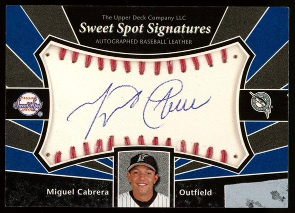 2004 UD Sweet Spot Signatures Miguel Cabrera Autograph READ DESCRIPTION