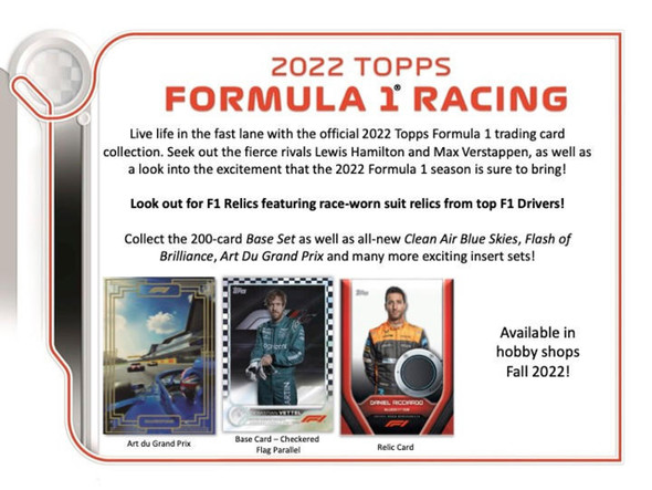 2022 Topps Formula 1 Flagship Hobby Box