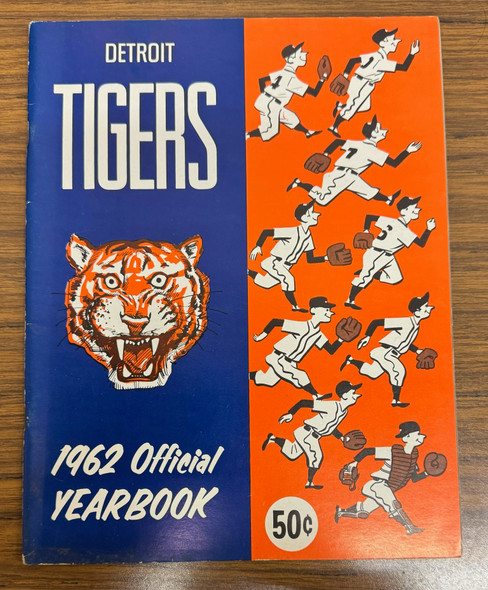 1962 Detroit Tigers Official Yearbook Kaline Cash Colavito