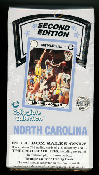 1990 Collegiate Collection North Carolina Box Second Edition Factory Sealed