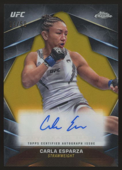 2024 Topps Chrome UFC Carla Esparza Auto Gold /50 #CVA-CES