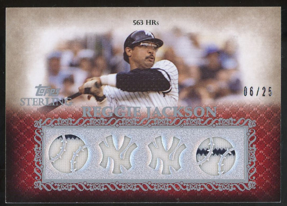 2009 Topps Sterling Reggie Jackson Game-Used Jersey /25 #4CCR-13