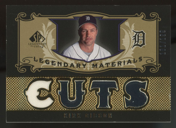 2007 SP Legendary Cuts Kirk Gibson Materials Patch /199 #LM-KG1