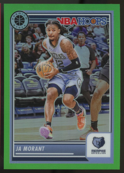 2023-24 Hoops Premium Stock Ja Morant Green Prizm /5 #102