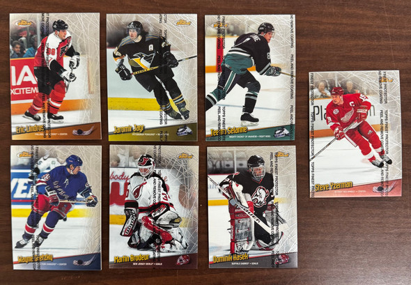 1998-99 Topps Finest Hockey Oversized Set (7) Gretzky Yzerman Brodeur Hasek