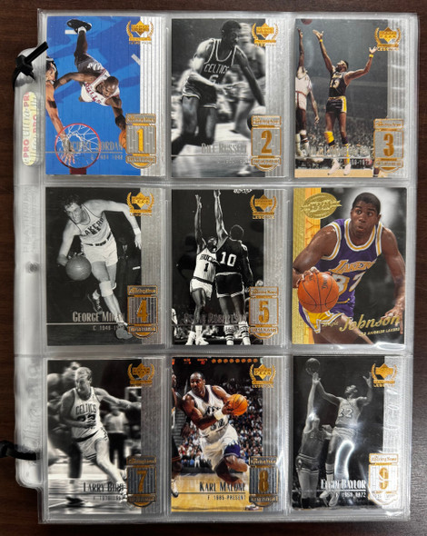 1999-00 UD Basketball Century Legends Partial Set (70) + Top 50 Partial Set (49)