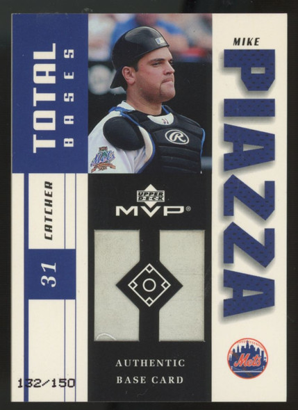 2003 Upper Deck MVP Mike Piazza Total Bases Patch /150 #TB-MP