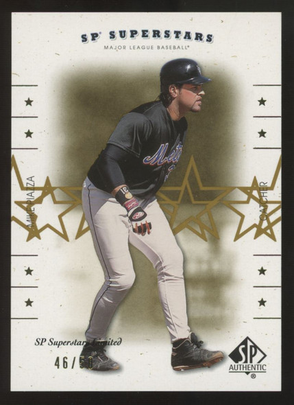 2001 Upper Deck SP Authentic Mike Piazza SP Superstars Limited /50 #151