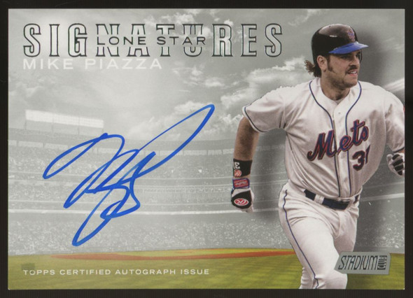 2016 Topps Stadium Club Mike Piazza Lone Star Signatures Auto #LSS-MP