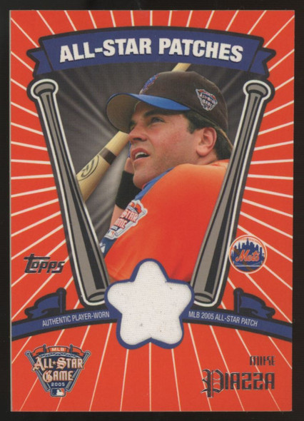2005 Topps Updates & Highlights Mike Piazza All-Star Patches /50 #ASP-MP