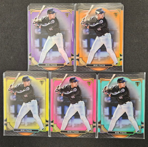 2022 Topps Triple Threads Mike Piazza Rainbow Lot Of 5