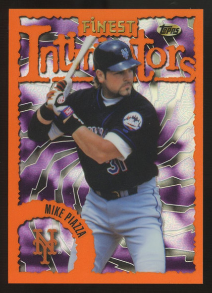 2016 Topps Finest Mike Piazza '96 Orange Intimidators /25 #96FI-MP