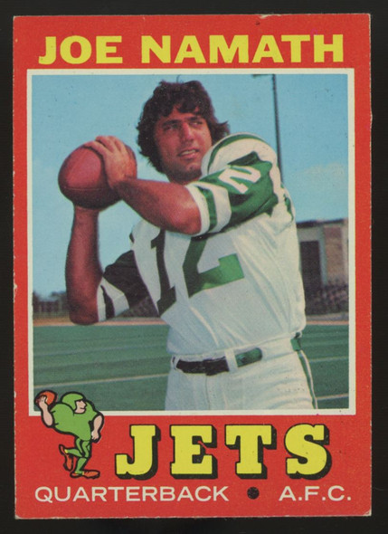 1971 Topps Joe Namath #250 VG/EX (Wrinkle)