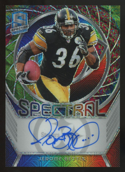 2024 Panini Spectra Jerome Bettis Spectral Auto /25 #SS-JBS