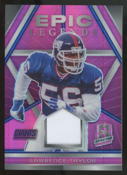 2024 Panini Spectra Lawrence Taylor Pink Neon Epic Legends Patch /15 #ELM-LTR