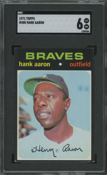 1971 Topps Hank Aaron #400 SGC 6