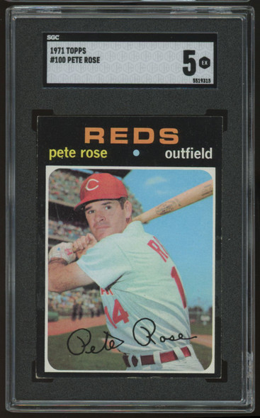 1971  Topps Pete Rose #100 SGC 5