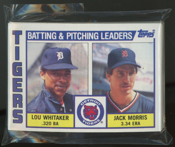 1984 Topps Detroit Tigers Team Set (28) NM