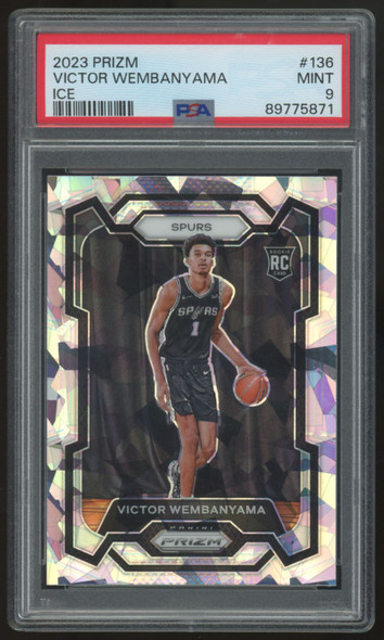 2023-24 Panini Prizm Victor Wembanyama RC Ice #136 PSA 9