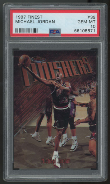 1997-98 Topps Finest Michael Jordan Finishers #39 PSA 10