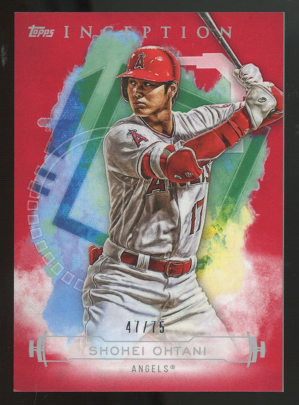2019 Topps Inception Shohei Ohtani Red /75 #50