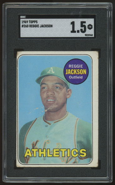 1969 Topps Reggie Jackson RC #260 SGC 1.5 *968