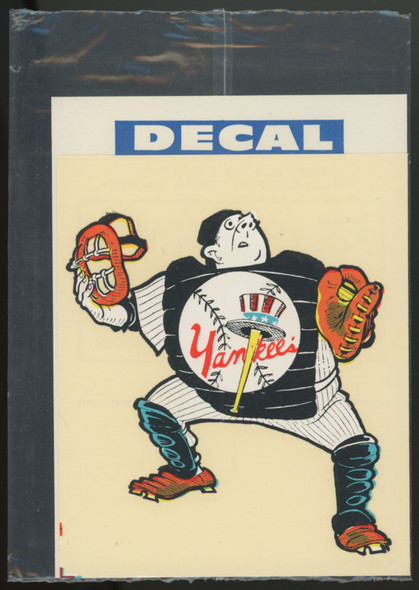 1960s IMPKO New York Yankees Decal In Original Packaging Mint