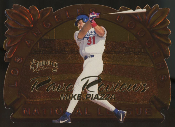 1998 Fleer Thunder Mike Piazza Rave Reviews Bronze #12