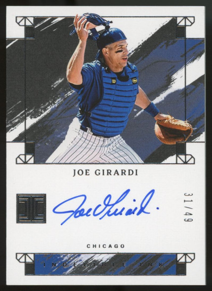 2024 Impeccable Baseball Joe Girardi Indelible Ink Auto /49 #II-JG