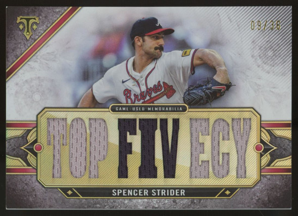 2024 Topps Triple Threads Spencer Strider Relic /36 #TTR-STR4