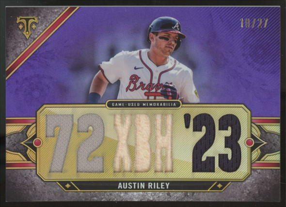 2024 Topps Triple Threads Austin Riley Amethyst Patch /27 #TTR-ARI4