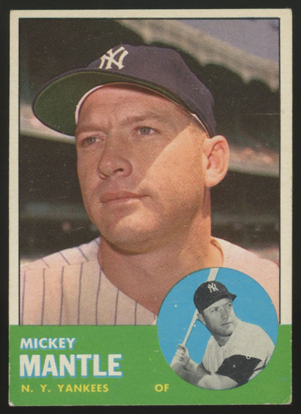 1963 Topps Mickey Mantle #200 VG (Wrinkle)