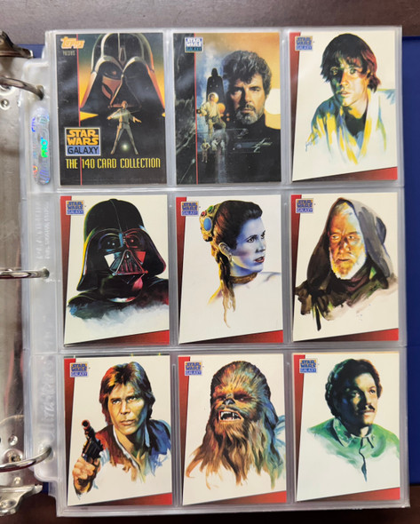 1993/95 Topps Star Wars Galaxy Series 1-3 Complete Sets (365) W/ Inserts