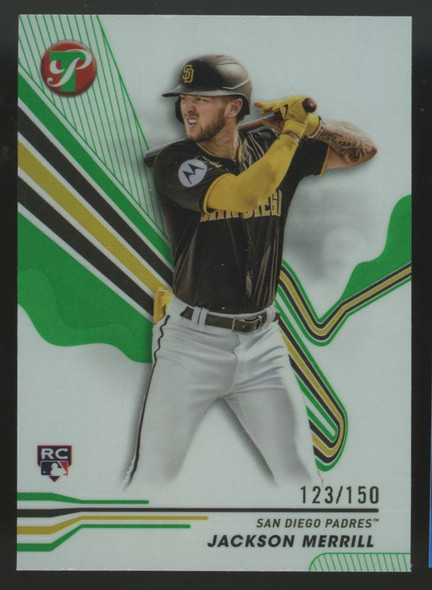 2024 Topps Pristine Jackson Merrill RC Green /150 #156