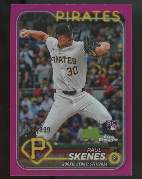 2024 Topps Chrome Update Paul Skenes RC Magenta Debut /399 #USC27