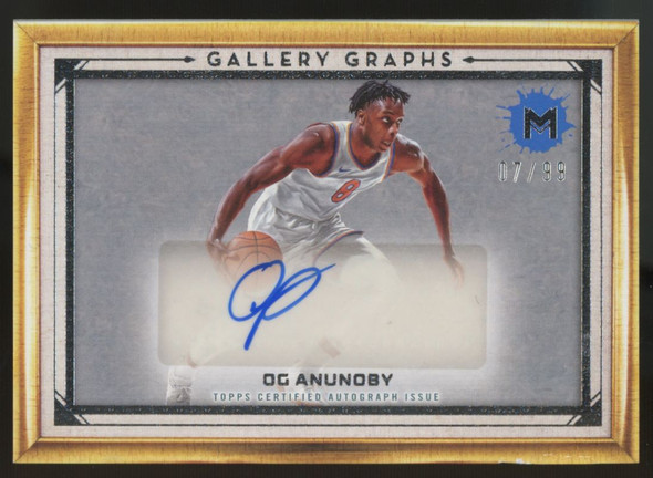 2023-24 Topps Motif OG Anunoby Gallery Graphs Auto /99 #GG-JR