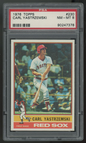1976 Topps Carl Yastrzemski #230 PSA 8