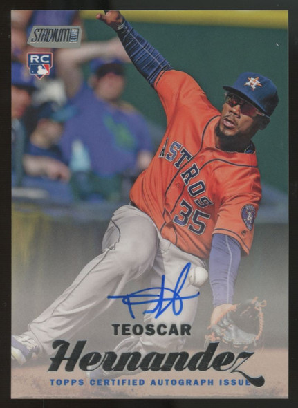 2017 Topps Stadium Club Teoscar Hernandez RC Auto #SCA-TH