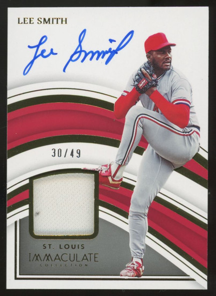 2023 Immaculate Collection Lee Smith Red Patch Auto /49 #AM-LS