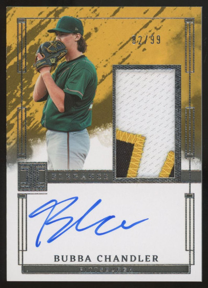 2024 Panini Impeccable Bubba Chandler Elegance Patch Auto /99 #EPJ-BC