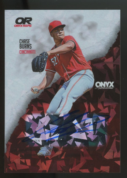 2024 Onyx Chase Burns Red Cracked Ice Auto /465 "A"